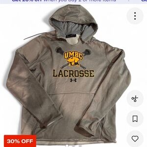 Under Armour Gray Hoodie with Yellow Graphic